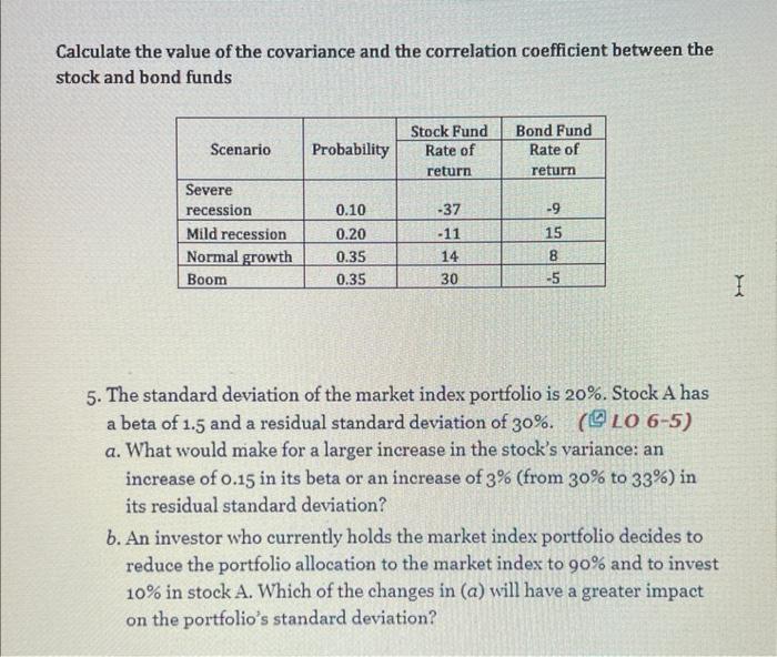 Solved Calculate the value of the covariance and the | Chegg.com
