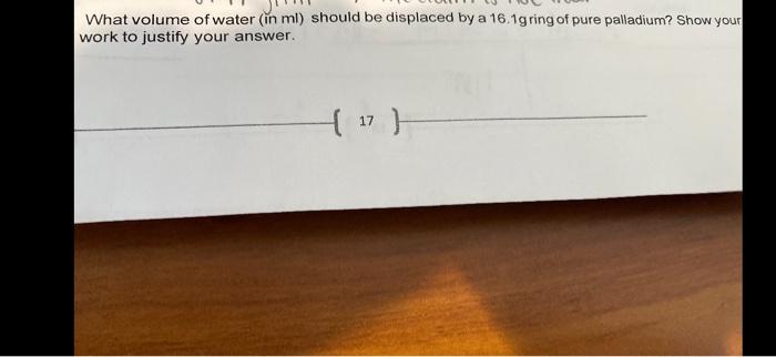 solved-what-volume-of-water-in-ml-should-be-displaced-by-a-chegg