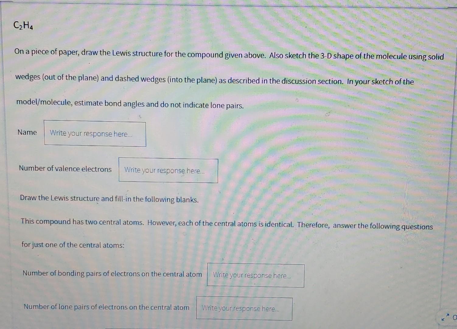 Solved d number of double bonds e number of triple Chegg