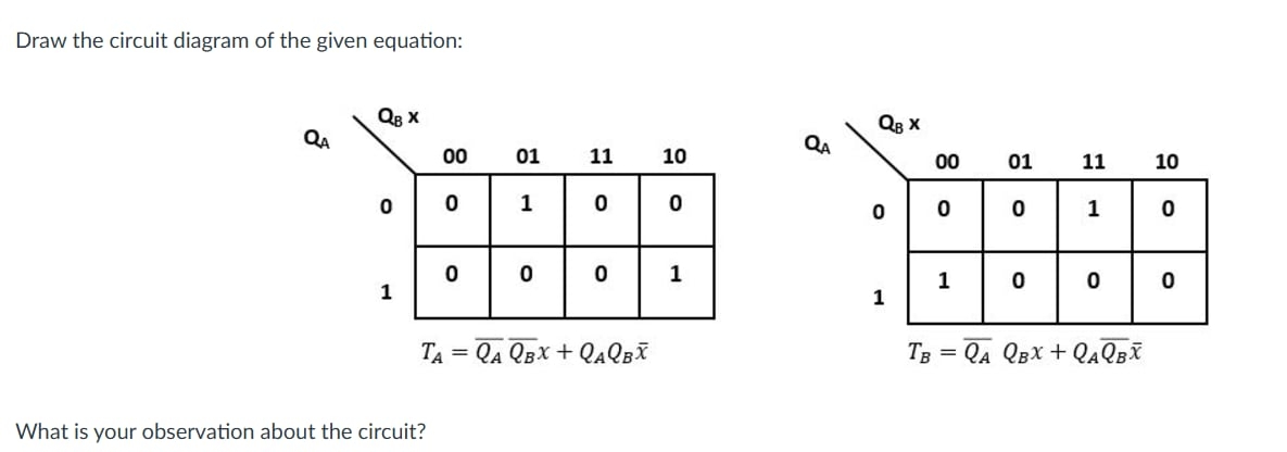 Solved Draw the circuit diagram of the given equation:What | Chegg.com