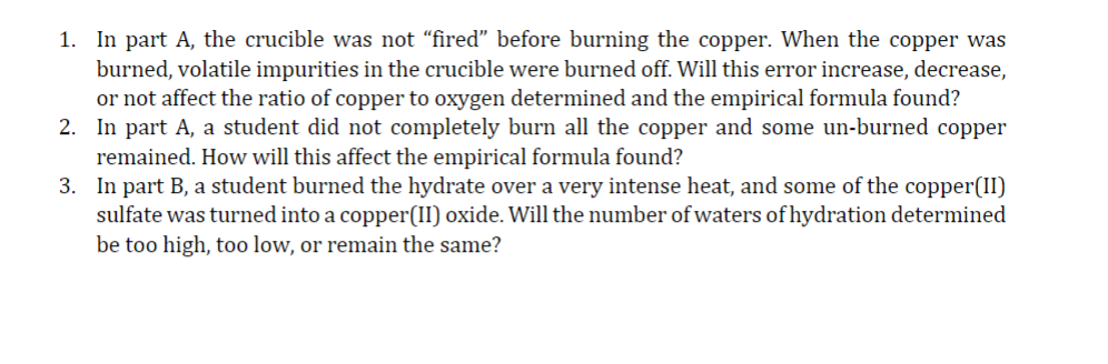 Solved This is for Chemistry Lab 9 (Empirical Formulas)I | Chegg.com