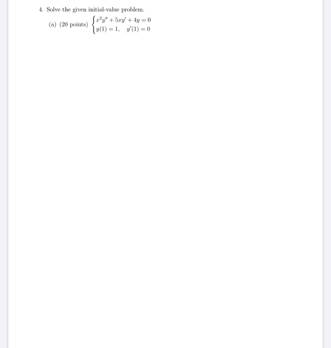 Solved 3. Solve the given differential equation. (a) (30 | Chegg.com