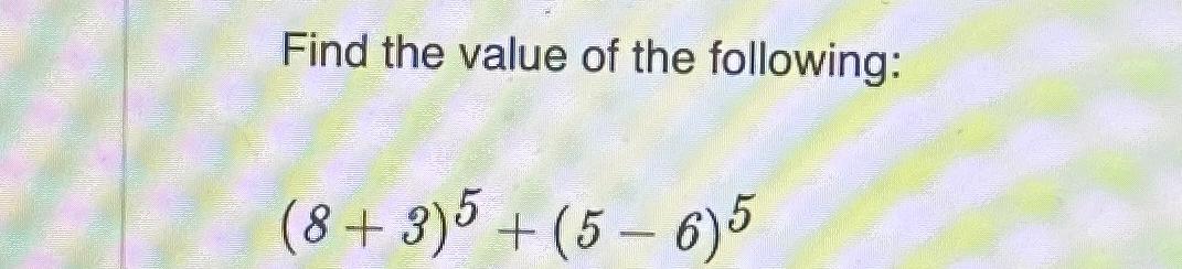 3a 7 8 5 find the value of a