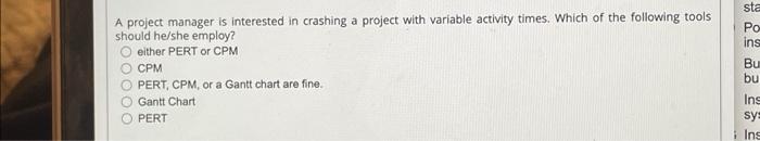 Solved A project manager is interested in crashing a project | Chegg.com