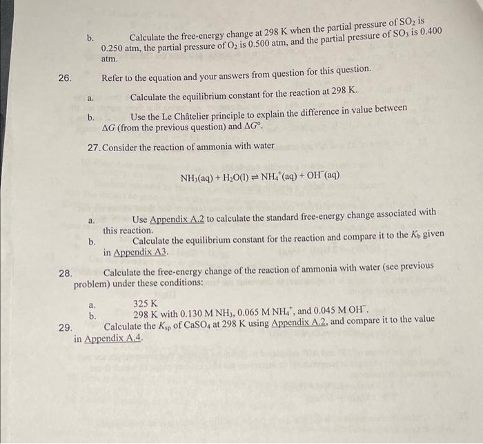 Solved Calculate the standard free-energy change for this | Chegg.com