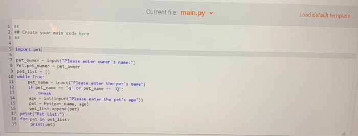 Solved I need help fixing my code. IN PYTHON 3. I have two | Chegg.com