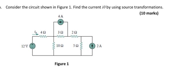 Solved . Consider The Circuit Shown In Figure 1. Find The | Chegg.com