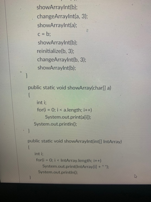Solved What will the following code print? public class | Chegg.com