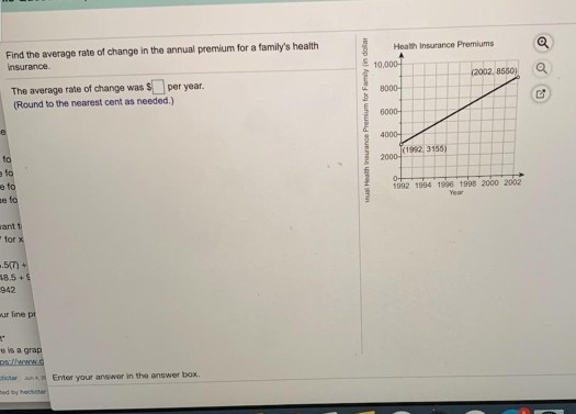 Health Insurance Premiums Math Problems Solved Health Insurance Premiums S 10,000 (2002, 8550 Find | Chegg.com