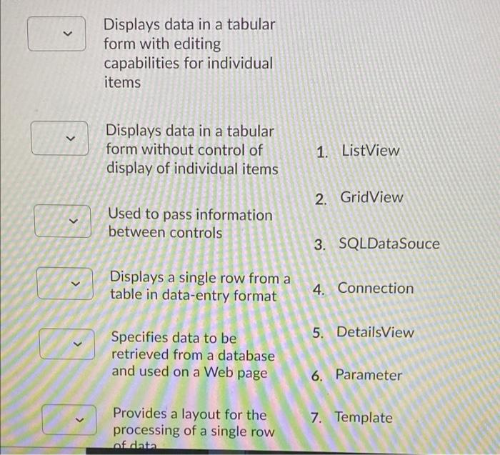 Solved Displays data in a tabular form with editing | Chegg.com