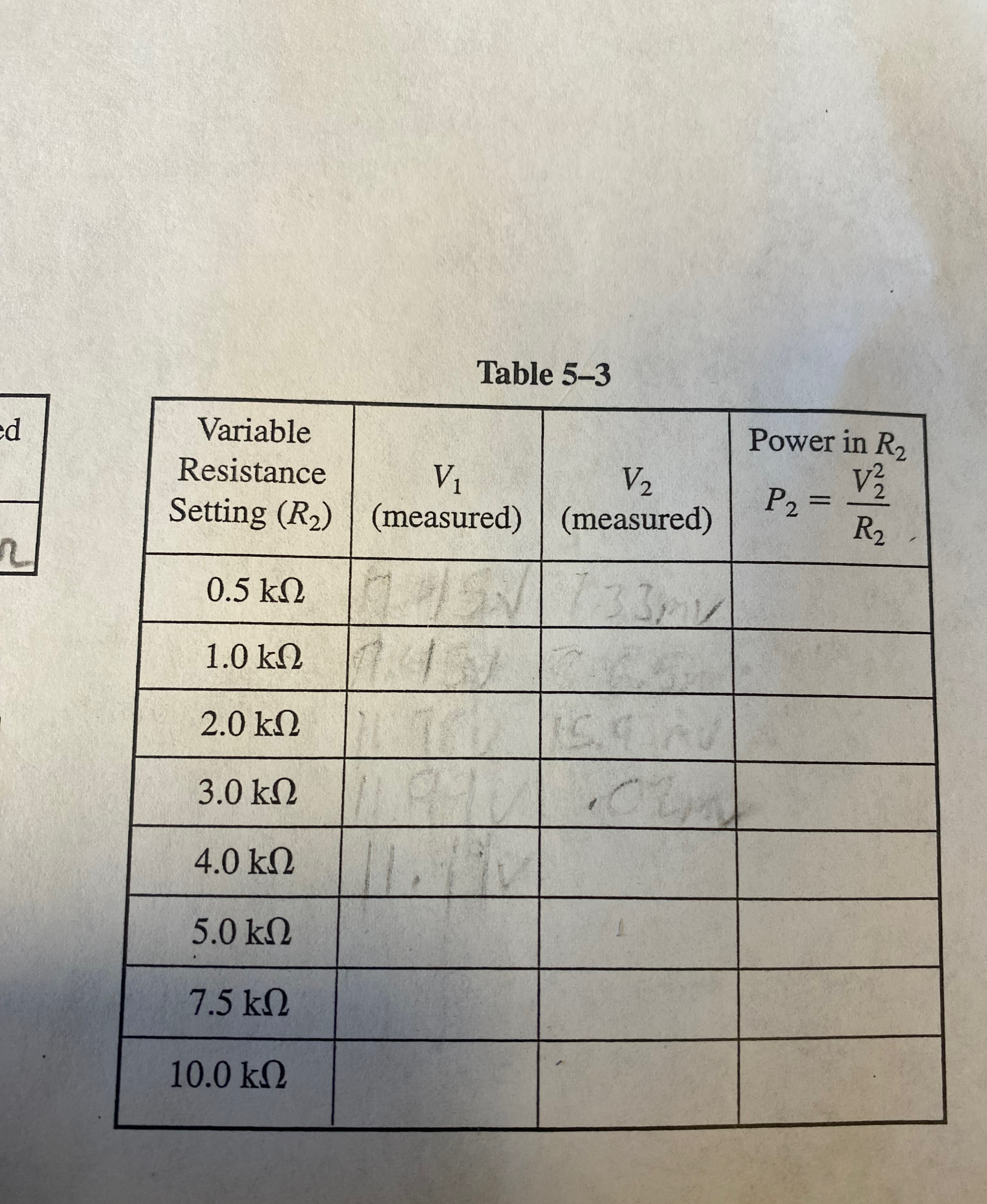 Table | Chegg.com