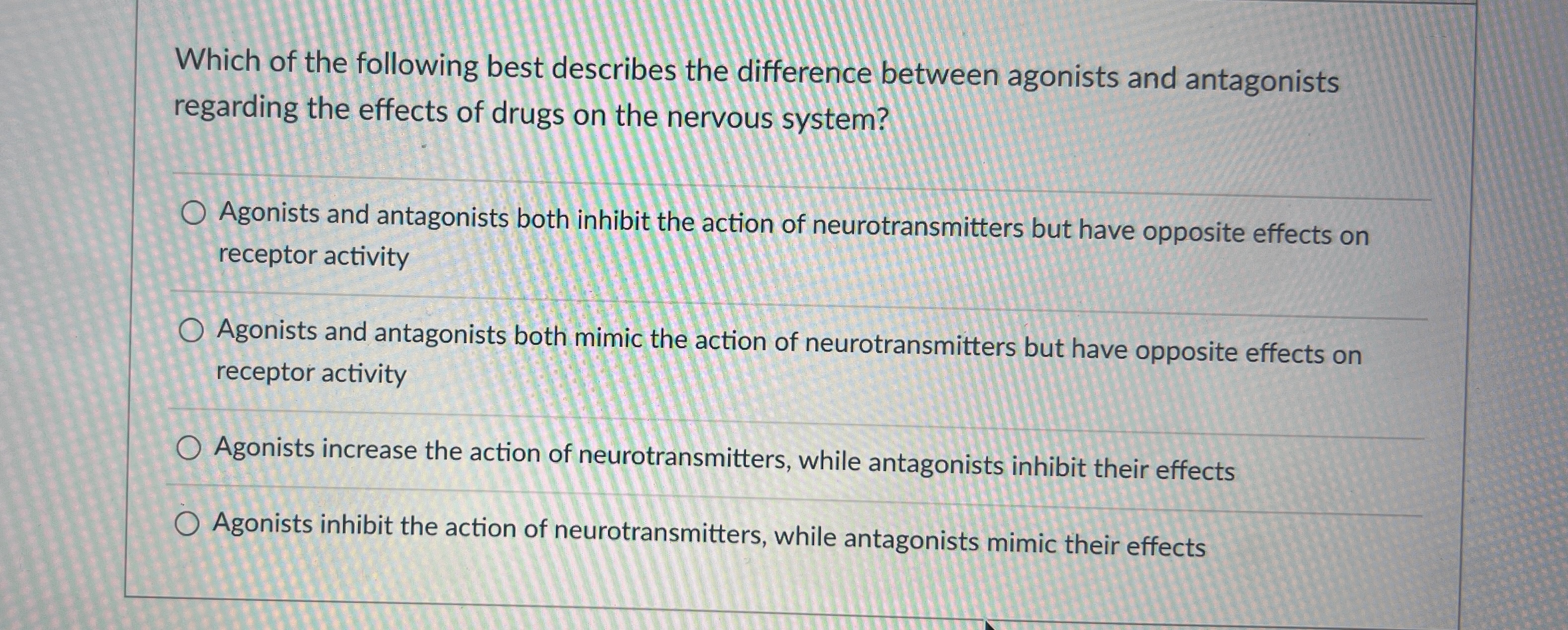 Solved Which of the following best describes the difference | Chegg.com