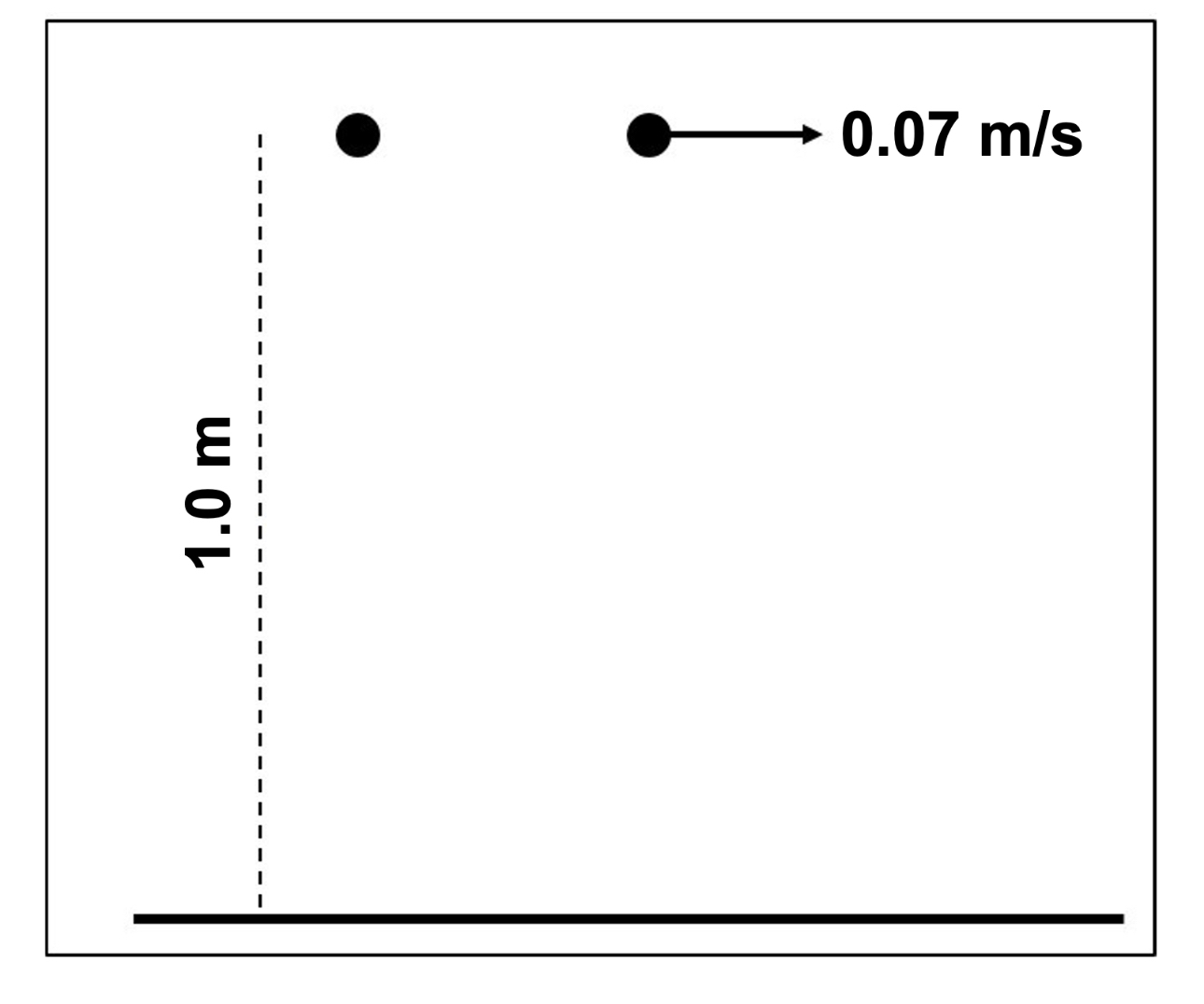 Solved One object is dropped from a height h = 1.0 ﻿m | Chegg.com