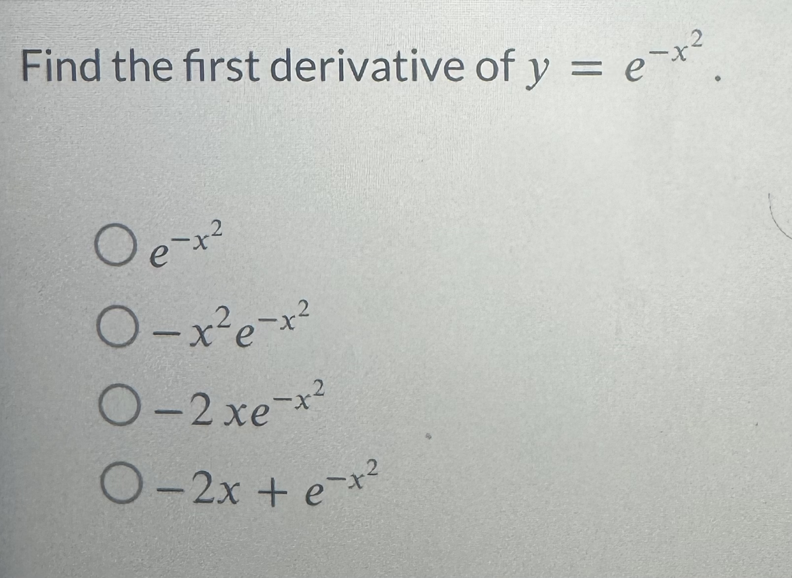 Solved Find The First Derivative Of 5670