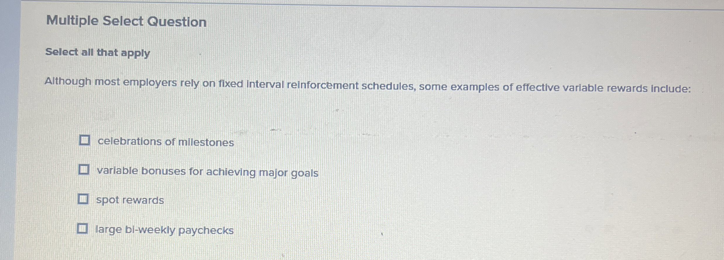 Solved Multiple Select QuestionSelect all that applyAlthough | Chegg.com