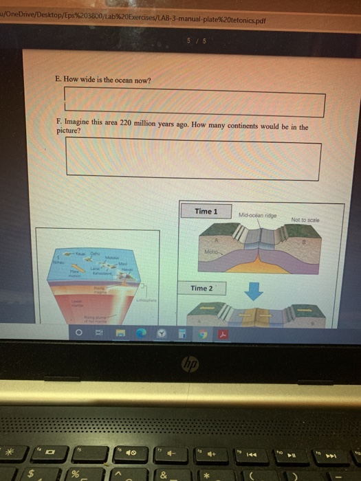 Solved Exercise 3 Divergent Plate Boundary plate 1 plate 2 | Chegg.com