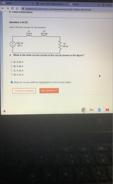 Solved Solect the best answer for the question. 2. What is | Chegg.com