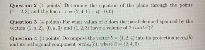 Solved Question 2 (4 points) Determine the equation of the | Chegg.com