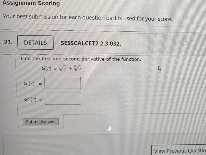 Solved Assignment Scoring Your best submission for each | Chegg.com