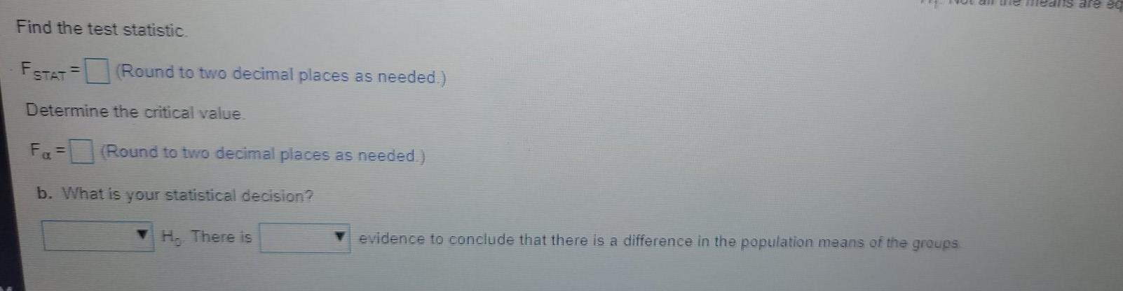 Solved The ANOVA summary table for an experiment with five | Chegg.com