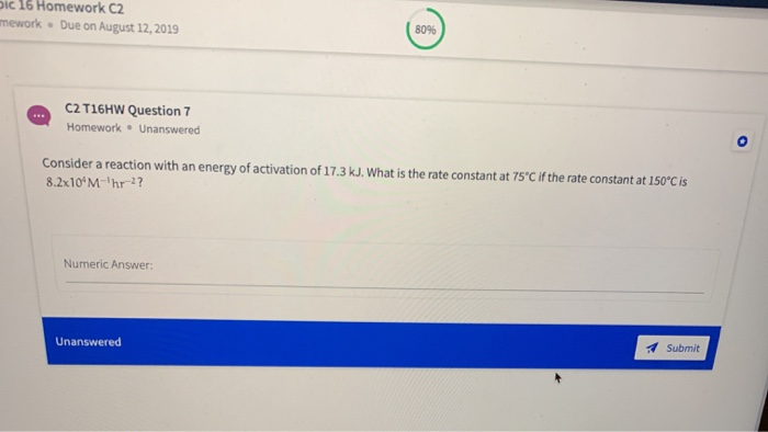 Solved bic 16 Homework C2 mework . Due on August 12, 2019 C2 | Chegg.com