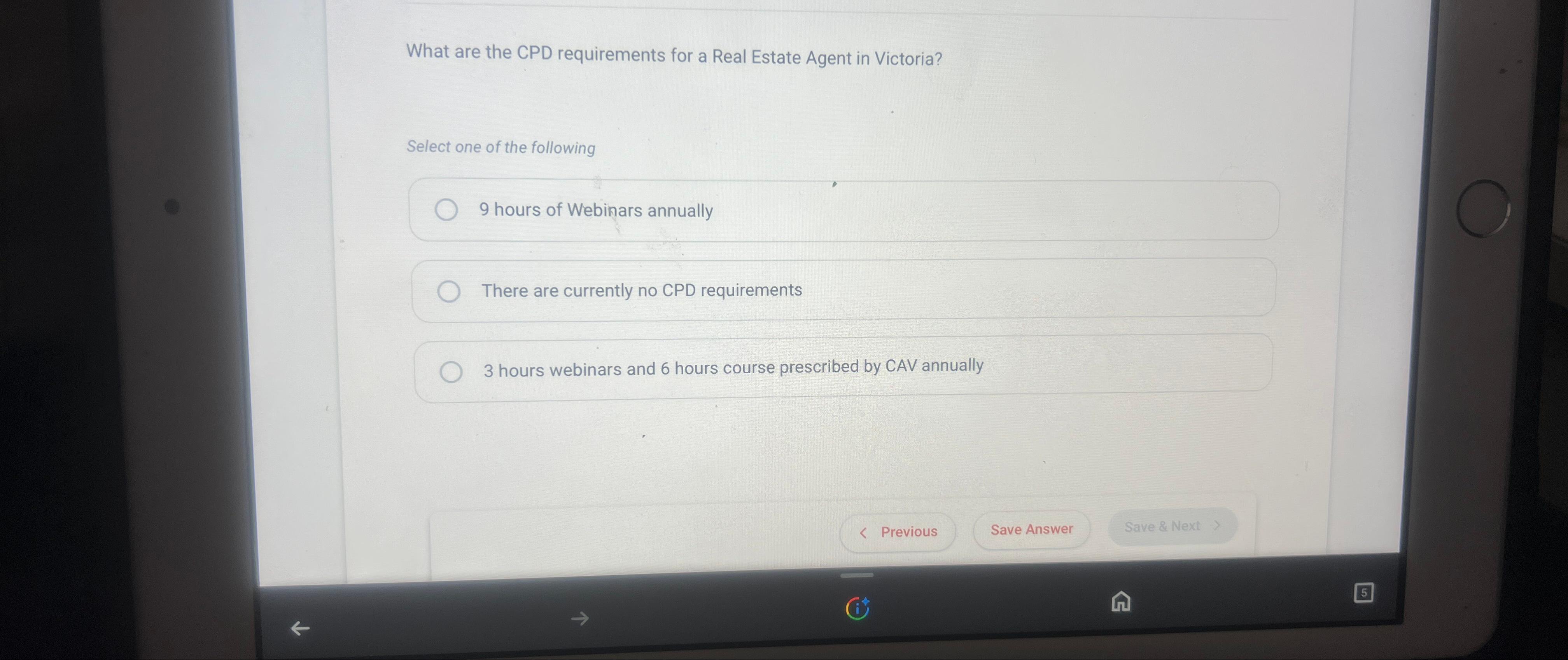 Solved What are the CPD requirements for a Real Estate Agent