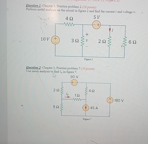 Solved Question 1: Chapter 3, ﻿Practice problem 2 (20 | Chegg.com