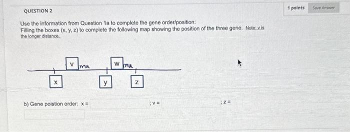 Solved Consider three genes on the same chromosome, geneD, | Chegg.com