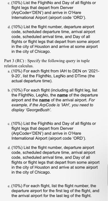 Solved Relational Algebra and Calculus Exercises Consider | Chegg.com