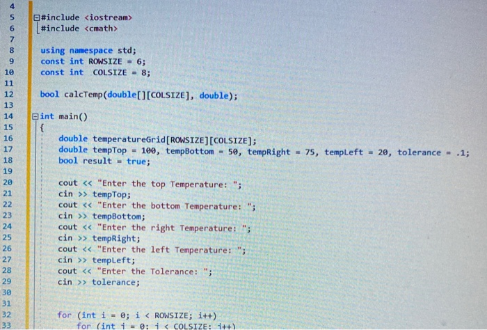 Solved 10 Write a program to model this temperature | Chegg.com