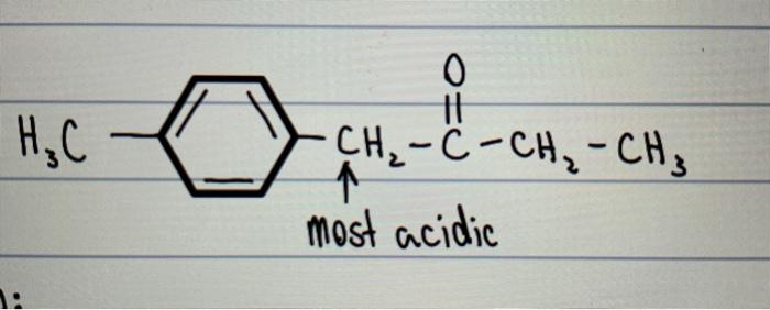 Solved Н.С о 1 Сң, -С-Сн, – сна most acidic 1: | Chegg.com