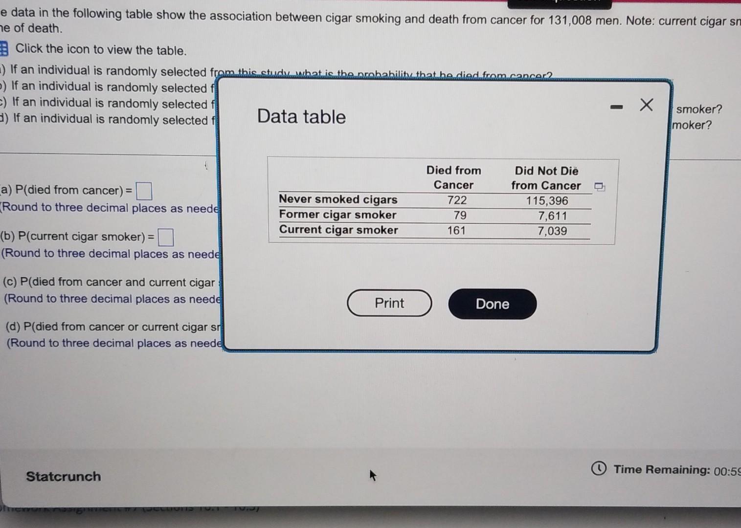 Solved O Next question The data in the following table show | Chegg.com