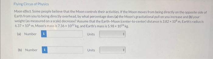 Solved Moon effect. Some people believe that the Moon | Chegg.com