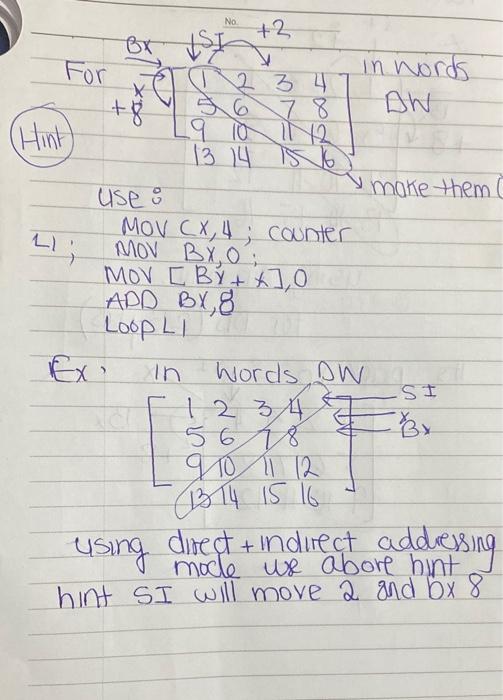 No +2 + BX ISI For in words 1 2 3 4 5 6 7 8 OW (Hint | Chegg.com