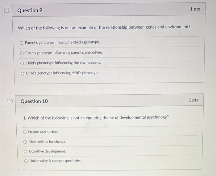Solved D Question 9 1 pts Which of the following is not an | Chegg.com