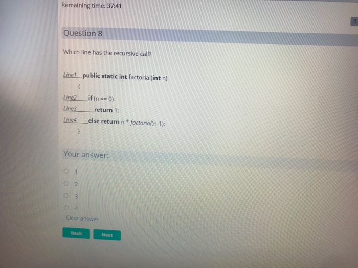 Solved Question 7 What is the output of the following | Chegg.com