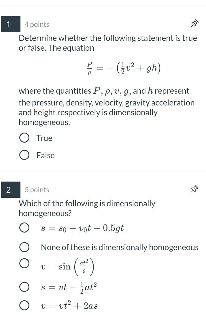 Solved 1 4 points Determine whether the following statement | Chegg.com