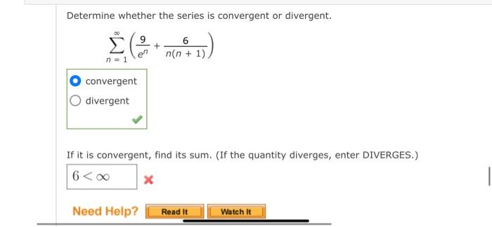 Solved Determine whether the series is convergent or | Chegg.com