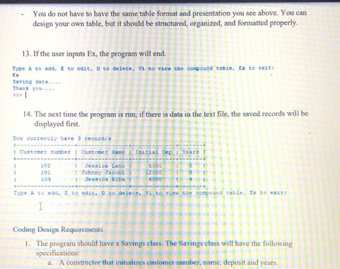 Solved Develop the python code based on the specifications | Chegg.com