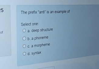 Anti Examples Solved The prefix