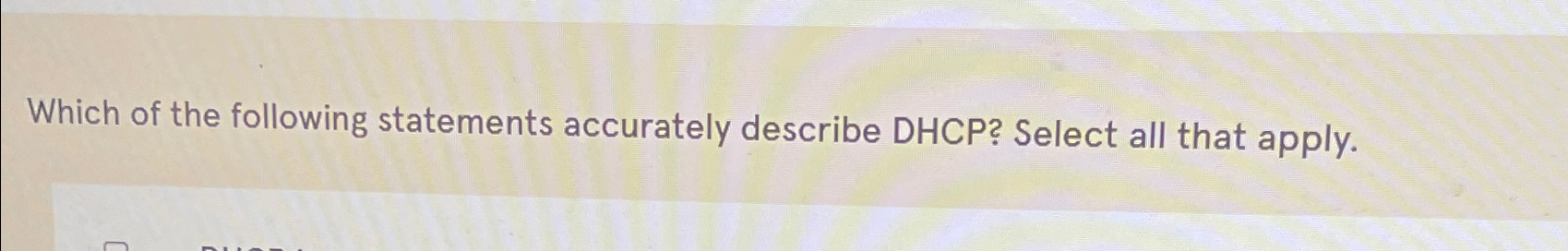 Solved Which of the following statements accurately describe | Chegg.com