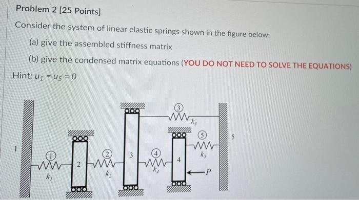 Solved Problem 2 [25 Points] Consider the system of linear | Chegg.com