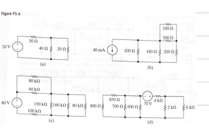 Solved 3.6 For each of the circuits shown in Fig. P3.4: a) | Chegg.com