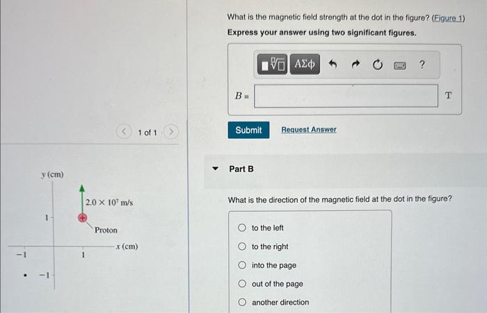 Solved What is the magnetic field strength at the dot in the | Chegg.com