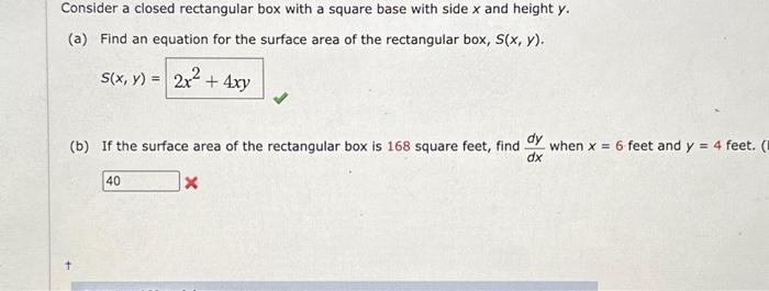 solved-consider-a-closed-rectangular-box-with-a-square-base-chegg