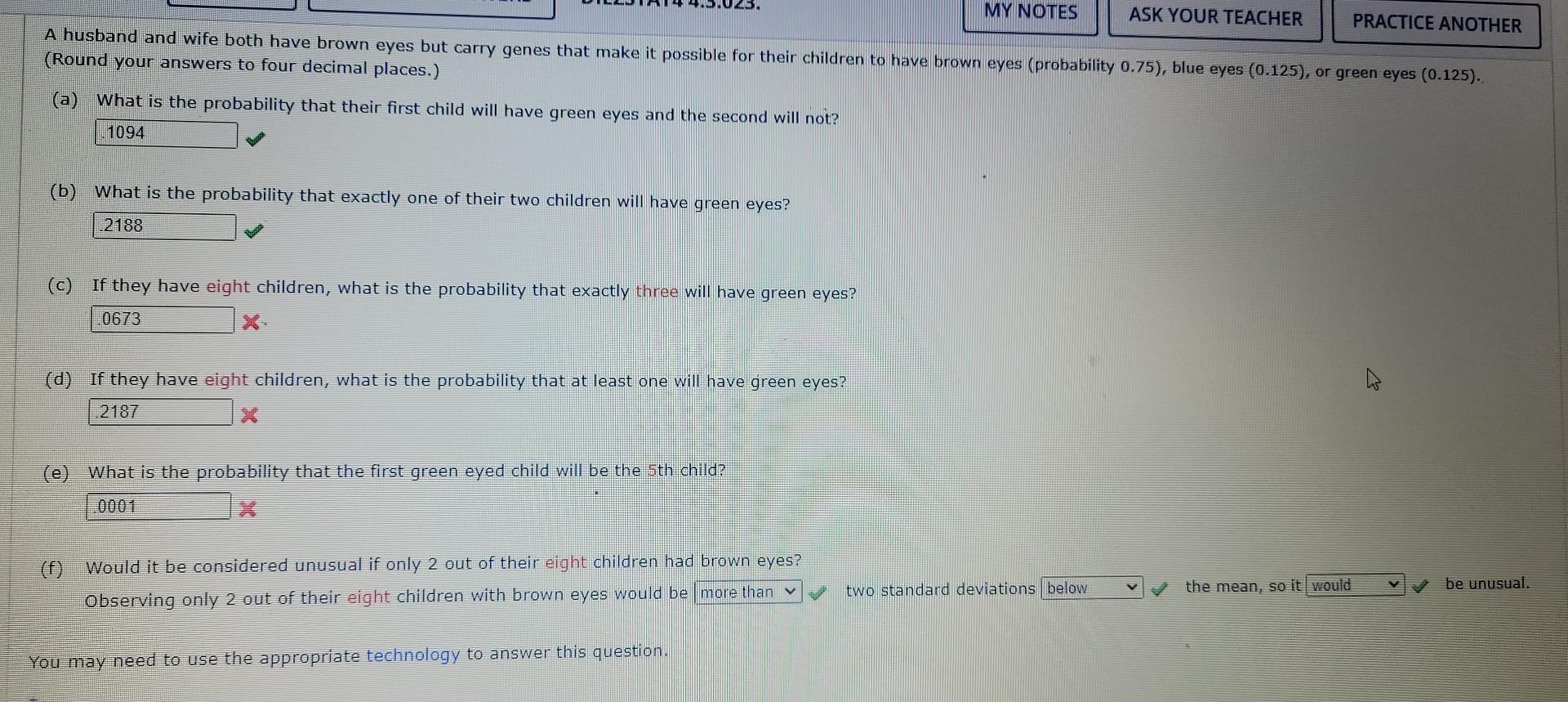 Solved (Round your answers to four decimal places.) (a) What 
