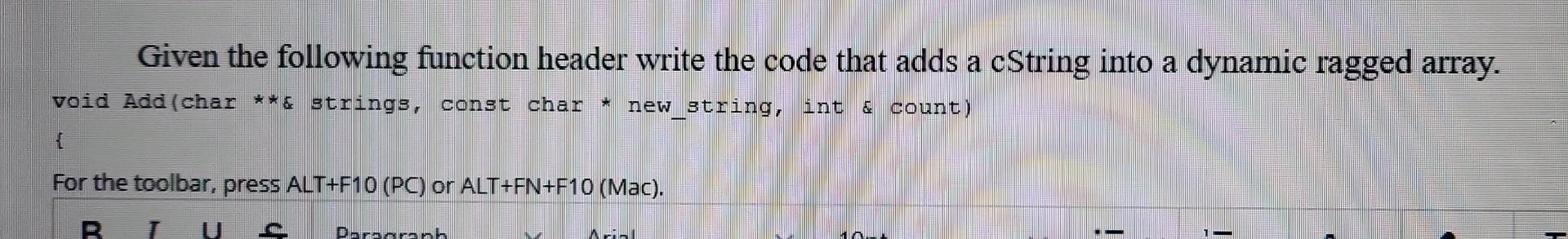 Solved Given The Following Function Header Write The Code | Chegg.com