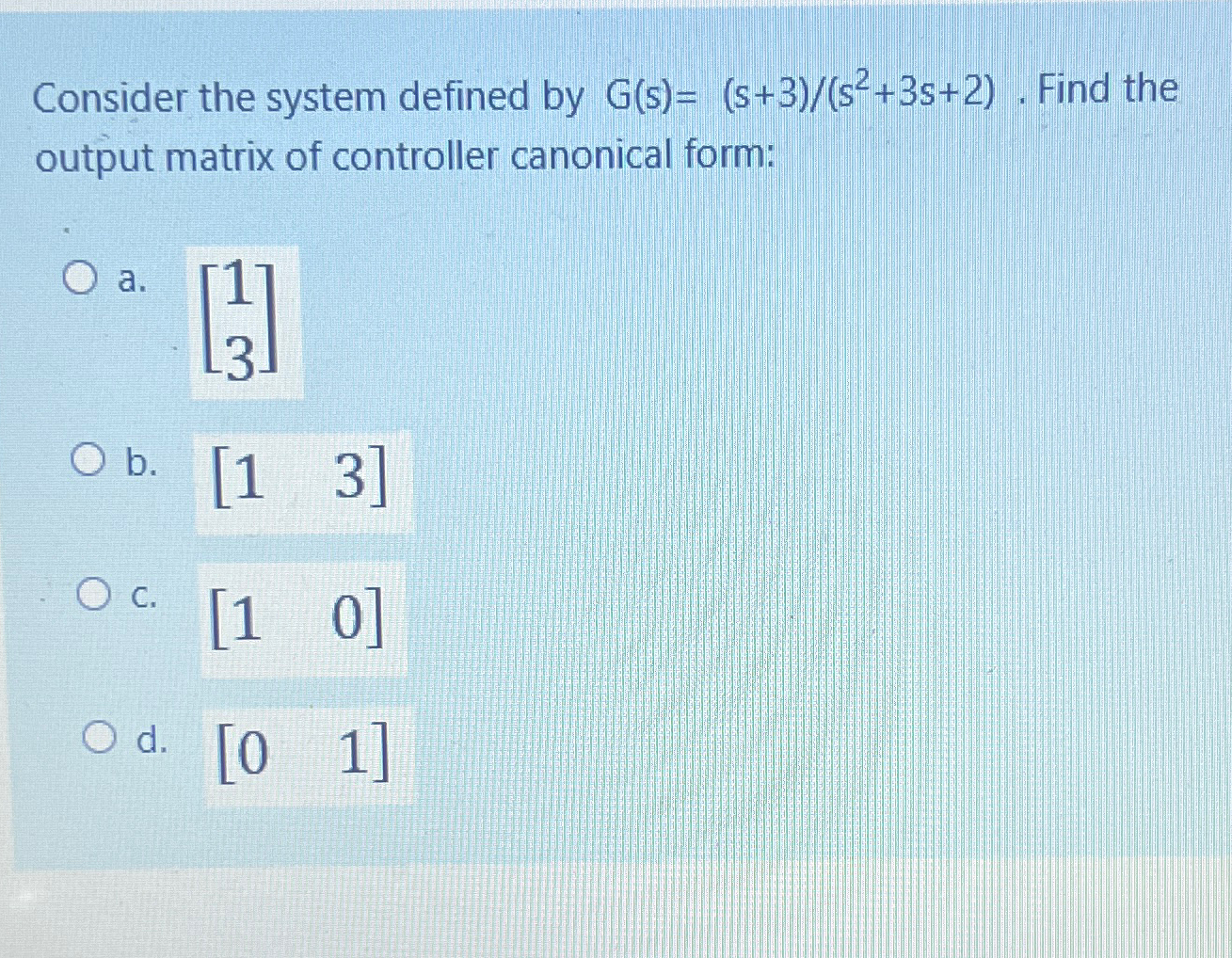 Solved Consider the system defined by G(s)=s+3s2+3s+2. ﻿Find | Chegg.com