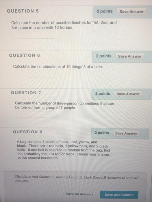Solved QUESTION 2 1 points Save Answer If there are 5 | Chegg.com