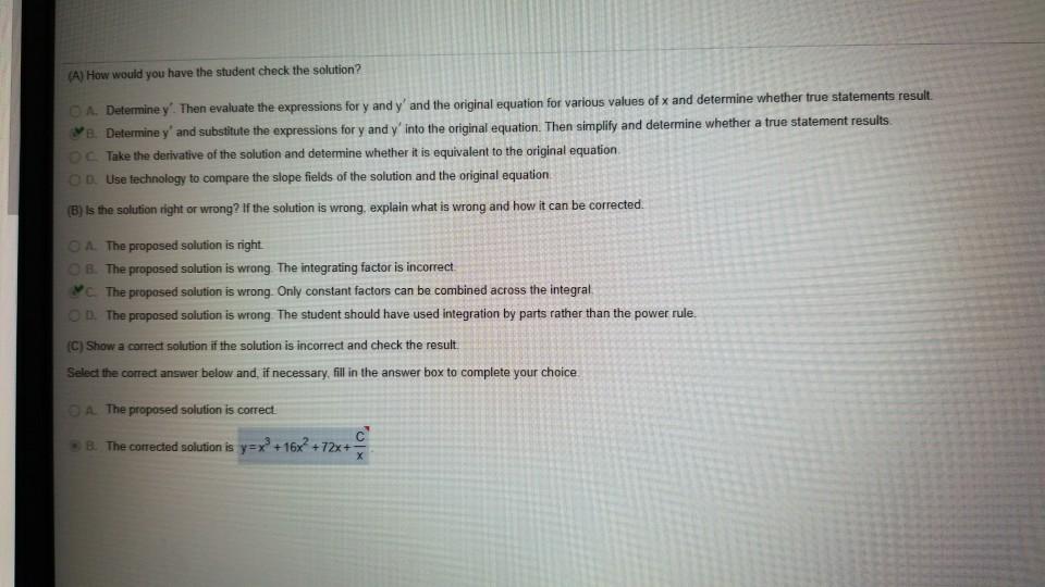 Solved Please solve, show work and explain how to get the | Chegg.com